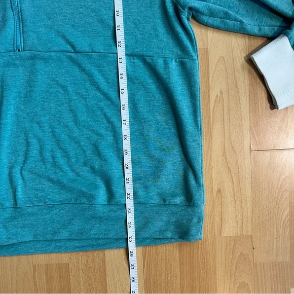 Wanakome Teal Half Zip Pullover Hoodie XXL Cozy Comfy - Picture 11 of 11
